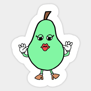 Cartoon Pear Sticker